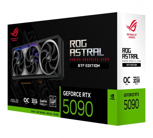 Відеокарта GF RTX 5090 32GB GDDR7 ROG Astral OC BTF Asus (ROG-ASTRAL-RTX5090-O32G-BTF-GAMING)