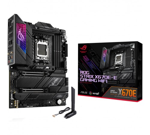 Материнська плата Asus ROG Strix X670E-E Gaming WiFi Socket AM5 Материнська плата Asus ROG Strix X670E-E Gaming WiFi Socket AM5