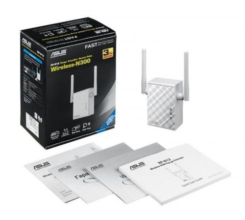 Повторювач/розширювач WiFi сигналу Asus RP-N12 (90IG01X0-BO2100)