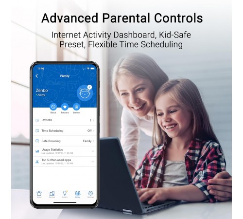 Бездротовий маршрутизатор Asus RT-BE55 (90IG0A80-MO3C00)