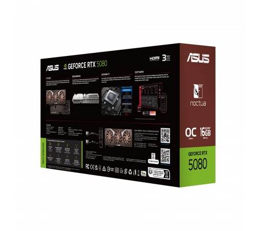 Відеокарта GF RTX 5080 16GB GDDR7 Noctua OC Asus (RTX5080-O16G-NOCTUA)