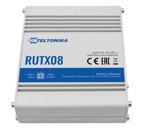 Маршрутизатор Teltonika RUTX08 (RUTX08000000) Маршрутизатор Teltonika RUTX08 (RUTX08000000)