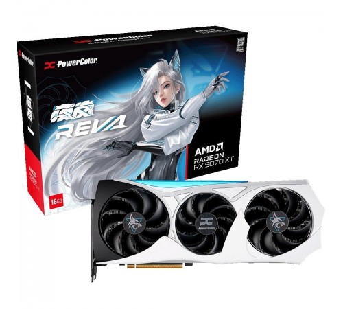 Відеокарта AMD Radeon RX 9070 XT 16GB GDDR6 Hellhound OC Reva Edition PowerColor (RX9070XT 16G-L/OC/REVA)