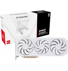 Відеокарта AMD Radeon RX 9070 XT 16GB GDDR6 Hellhound Spectral White PowerColor (RX9070XT 16G-L/OC/WHITE)