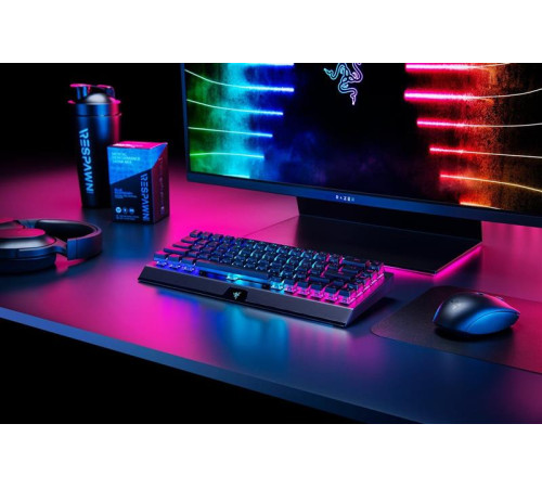 Клавіатура бездротова Razer BlackWidow V3 Mini Hyperspeed Green Switch Black (RZ03-03891600-R3R1)