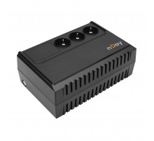 Джерело безперебійного живлення NJOY Renton 650 (PWUP-LI065RE-CG01B) Lin.int., AVR, 3 x евро, пластик