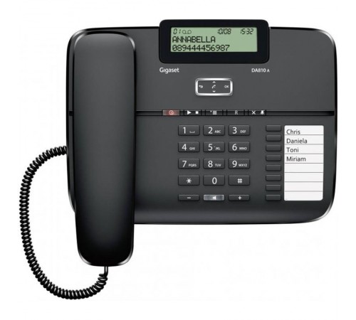 Провiдний телефон Gigaset DA810A Black (S30350-S214-N101)
