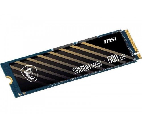 Накопичувач SSD 500GB MSI Spatium M450 M.2 2280 PCIe 4.0 x4 NVMe 3D NAND TLC (S78-440K220-P83)