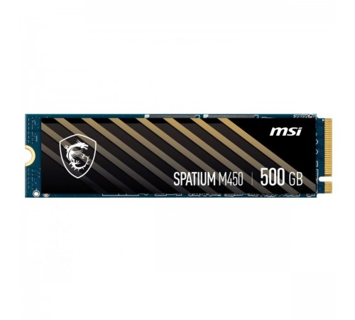 Накопичувач SSD 500GB MSI Spatium M450 M.2 2280 PCIe 4.0 x4 NVMe 3D NAND TLC (S78-440K220-P83)
