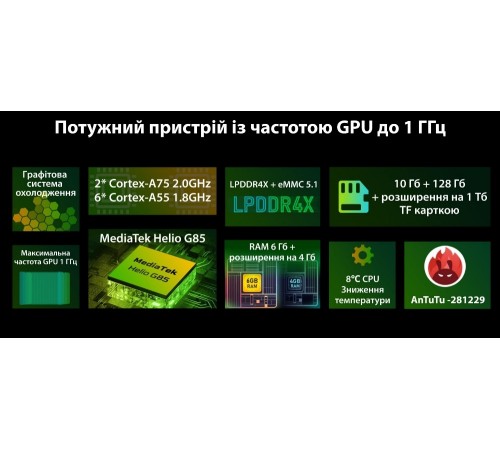 Смартфон Oscal S80 6/128GB Dual Sim Orange