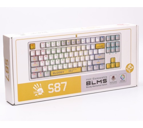 Клавіатура Bloody S87 Energy White