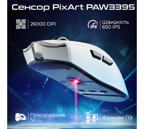Миша бездротова RAWM SA-MH01 White