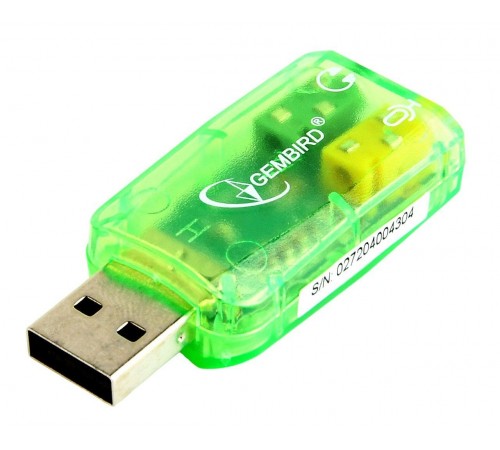 Звукова карта Gembird SC-USB-01 Green
