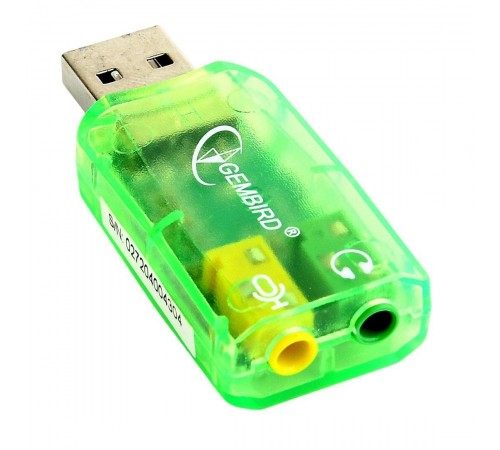 Звукова карта Gembird SC-USB-01 Green