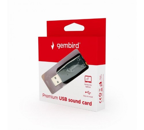 Звукова карта Gembird SC-USB2.0-01 Black