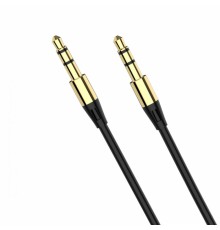 Аудіо-кабель SkyDolphin SR07 3.5 мм - 3.5 мм (M/M), 1 м, Black (SDAUX-000052)