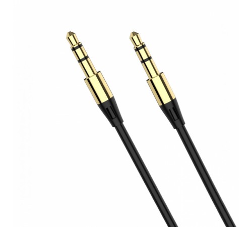 Аудіо-кабель SkyDolphin SR07 3.5 мм - 3.5 мм (M/M), 1 м, Black (SDAUX-000052)