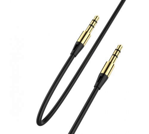 Аудіо-кабель SkyDolphin SR07 3.5 мм - 3.5 мм (M/M), 1 м, Black (SDAUX-000052)