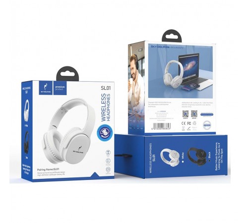 Bluetooth-гарнітура SkyDolphin SL01 White (SDBTE-000185)