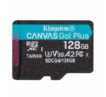 Карта пам`яті MicroSDXC  128GB UHS-I/U3 Class 10 Kingston Canvas Go! Plus R200/W200MB/s (SDCG4/128GBSP)