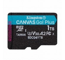 Карта пам`яті MicroSDXC 1TB UHS-I/U3 Class 10 Kingston Canvas Go! Plus R200/W160MB/s (SDCG4/1TBSP)