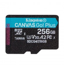 Карта пам`яті MicroSDXC  256GB UHS-I/U3 Class 10 Kingston Canvas Go! Plus R200/W160MB/s (SDCG4/256GBSP)