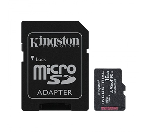 Карта пам`ятi MicroSDHC 16GB UHS-I/U3 Class 10 Kingston Industrial + SD-adapter (SDCIT2/16GB)