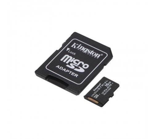 Карта пам`ятi MicroSDHC 16GB UHS-I/U3 Class 10 Kingston Industrial + SD-adapter (SDCIT2/16GB)