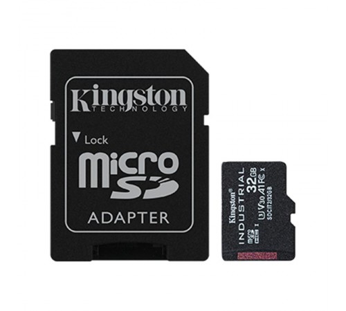 Карта пам`ятi MicroSDHC 32GB UHS-I/U3 Class 10 Kingston Industrial + SD-adapter (SDCIT2/32GB)
