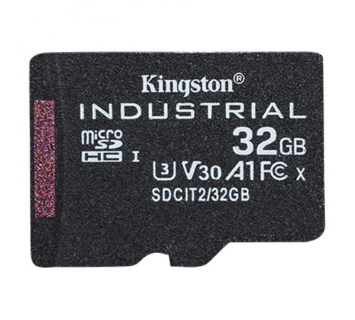 Карта пам`ятi MicroSDHC 32GB UHS-I/U3 Class 10 Kingston Industrial (SDCIT2/32GBSP)