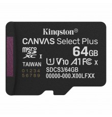 Карта пам`яті MicroSDXC 64GB UHS-I Class 10 Kingston Canvas Select Plus R150MB/s (SDCS3/64GBSP)