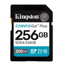 Карта пам`ятi SDXC  256GB UHS-I/U3 Class 10 Kingston Canvas Go! Plus R200/W160MB/s (SDG4/256GB)
