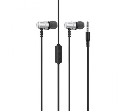 Гарнітура SkyDolphin SR28 Metal with mic Silver (SDHF-000473)