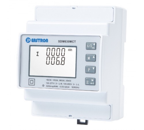 Лічільник Three phase energy meter Eastron SDM 630MCT-ETL (ESCT-T36 500A/1A)
