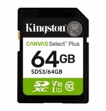 Карта пам`яті SDXC 64GB UHS-I Class 10 Kingston Canvas Select Plus R100MB/s (SDS3/64GB)