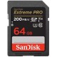 Карта пам`яті SDXC 64GB UHS-I/U3 Class 10 SanDisk Extreme Pro V30 R200/W90MB/s 4K (SDSDXXU-064G-GN4IN)