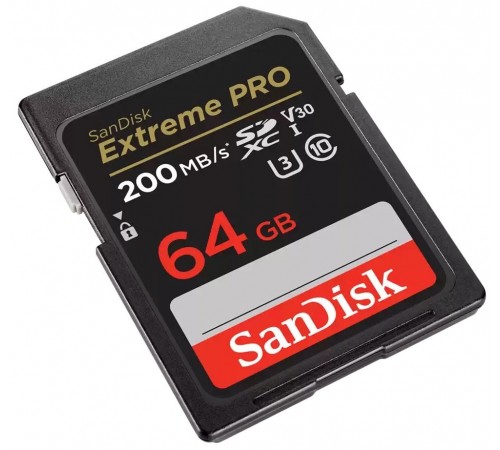 Карта пам`яті SDXC 64GB UHS-I/U3 Class 10 SanDisk Extreme Pro V30 R200/W90MB/s 4K (SDSDXXU-064G-GN4IN)