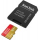 Карта пам`ятi MicroSDXC 128GB C10 UHS-I SanDisk Extreme V30 U3 R190/W90MB/s + SD (SDSQXAA-128G-GN6MA)
