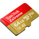 Карта пам`ятi MicroSDXC 64GB C10 UHS-I SanDisk Extreme V30 U3 R170/W80MB/s (SDSQXAH-064G-GN6AA)