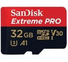 Карта пам`яті MicroSDHC 32GB UHS-I/U3 Class 10 SanDisk Extreme Pro A1 + SD-адаптер R100/W90MB/s (SDSQXCG-032G-GN6MA)