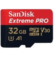 Карта пам`яті MicroSDHC 32GB UHS-I/U3 Class 10 SanDisk Extreme Pro A1 + SD-адаптер R100/W90MB/s (SDSQXCG-032G-GN6MA)