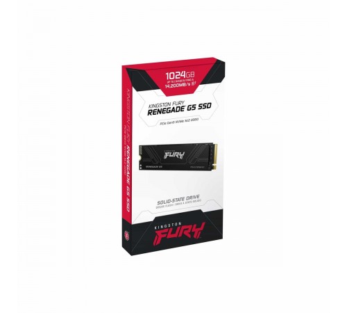 Накопичувач SSD 1TB Kingston Fury Renegade G5 M.2 2280 PCIe 5.0 x4 NVMe 3D TLC (SFYR2S/1T0)