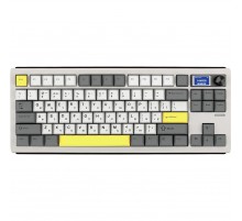 Клавіатура бездротова Epomaker Shadow-S TKL Mulan Switch Hot-Swap (2.4G/BT/USB) LCD Screen RGB UA White (SHS-W-M)