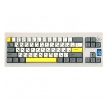 Клавіатура бездротова Epomaker Shadow-X 70% Wisteria Linear Switch Hot-Swap (2.4G/BT/USB) LCD Screen RGB UA White (SHX-W-WL)