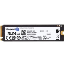 Накопичувач SSD 1TB Kingston KC3000 M.2 2280 PCIe 4.0 x4 NVMe 3D TLC (SKC3000S/1024G)