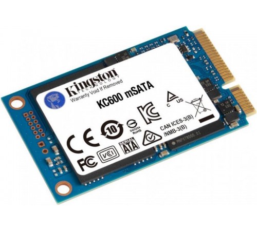Накопичувач SSD 256GB Kingston KC600 mSATA SATAIII 3D TLC (SKC600MS/256G)