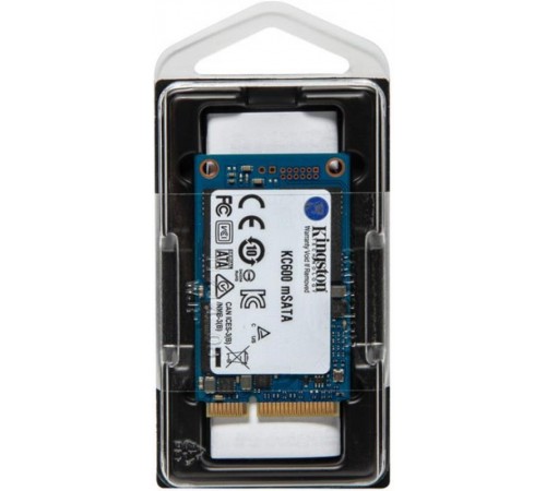 Накопичувач SSD 256GB Kingston KC600 mSATA SATAIII 3D TLC (SKC600MS/256G)