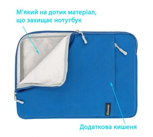Чохол для ноутбука Grand-X SL-14B 14" Blue