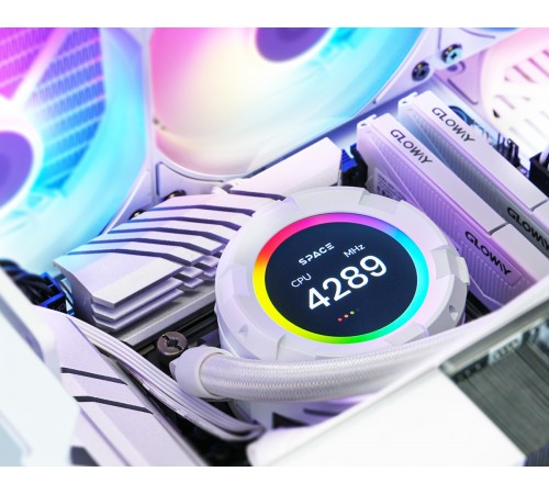 Система водяного охолодження ID-Cooling Space LCD SL240 XE White