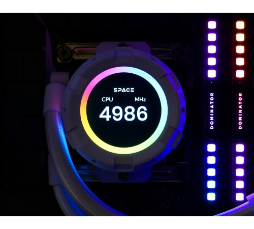 Система водяного охолодження ID-Cooling Space LCD SL360 XE White